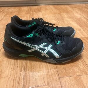 Asics Gel-Rocket 10 Shoes Mens Black New Leaf Indoor Court Volleyball Size 13